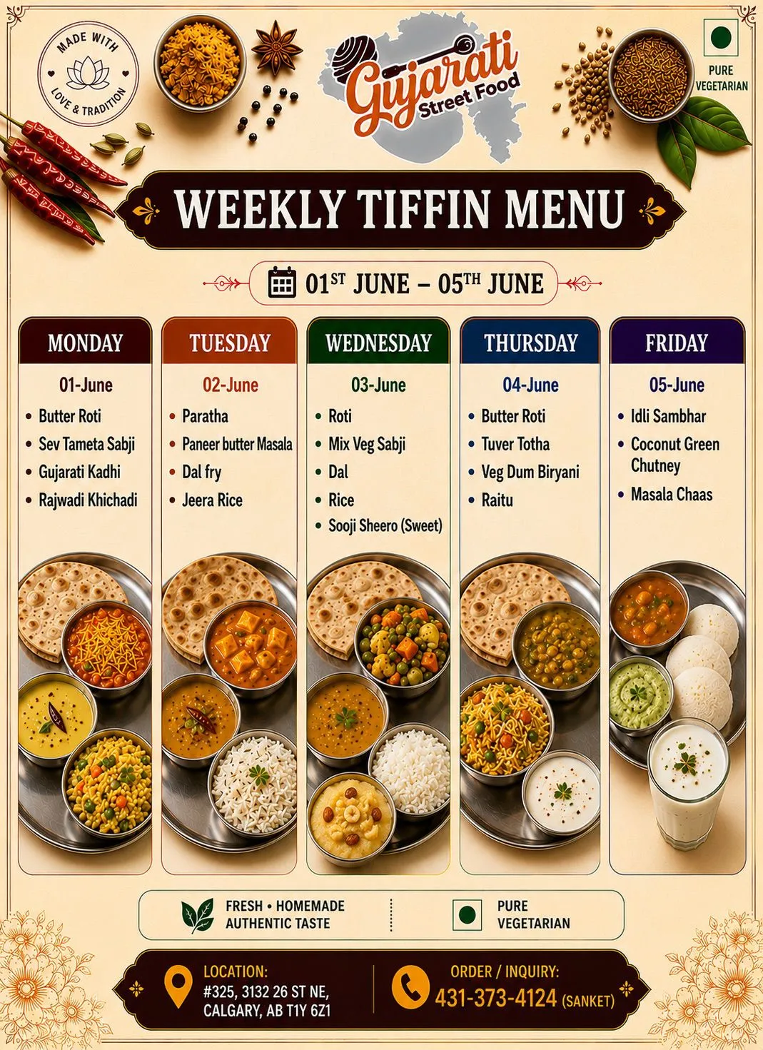 Gujarati Street Food Calgary - Special Offer